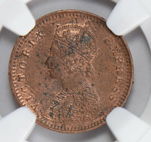 NG0216 British India 1901 C 1/12 Anna NGC MS 63BN combine shipping