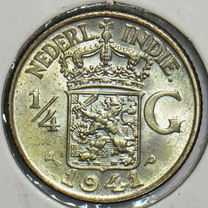 Netherlands East Indies 1941 p 1/4 Gulden 152937 combine shipping