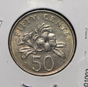 Singapore 1988 50 Cents Lion animal  901003 combine shipping