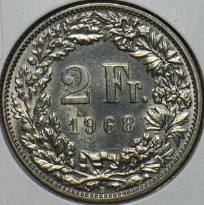 Switzerland 1968 2 Francs 297473 combine shipping