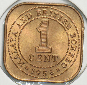 Malaya and British Borneo 1956 Cent 0 240814 combine shipping