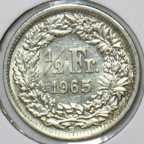 Switzerland 1965 1/2 Franc 151099 combine shipping