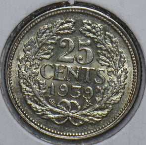 Netherlands 1939 25 Cents 902630 combine shipping