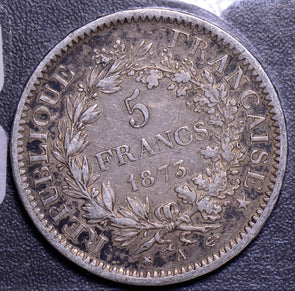 France 1873  5 Francs F0065 combine shipping