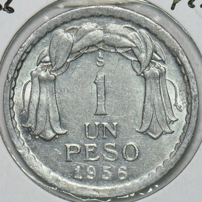 Chile 1956 S Peso 152705 combine shipping