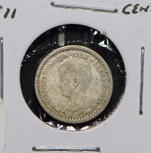 Netherlands 1911 10 Cents  900975 combine shipping