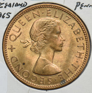 New Zealand 1965 Penny Tui Bird 198945 combine shipping