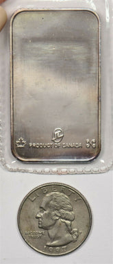 Canada 1990 's 1oz troy silver bar Scorpio National Co zodiac series BU0692 comb
