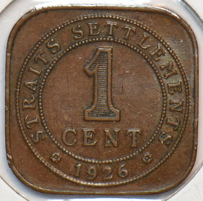 Straits Settlements 1926 Cent 294978 combine shipping