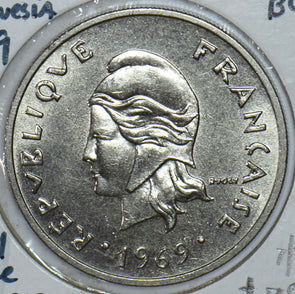 French Polynesia 1969 20 Francs   290359 combine shipping