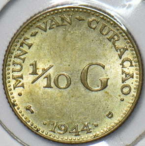 Netherlands Antilles 1944 D 1/10 Gulden Curacao 151335 combine shipping