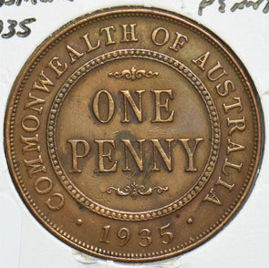 Australia 1935 Penny 241154 combine shipping