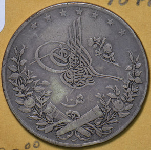 Turkey 1900 AH1293 10 Piastres 490688 combine shipping