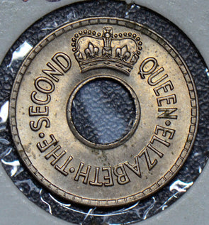 Fiji 1954 Half Penny BU  F0114 combine shipping