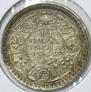 British India 1944 1/4 Rupee 295412 combine shipping
