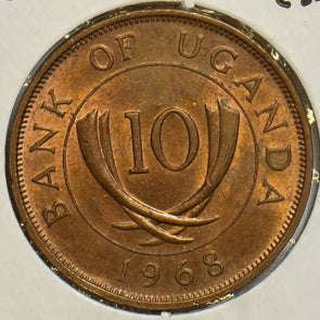 Uganda 1968 10 Cents 152965 combine shipping