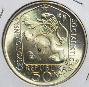 Czechoslovakia 1975 50 Korun Lion animal 240063 combine shipping