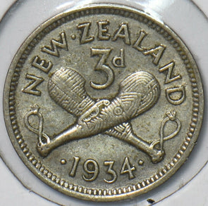 New Zealand 1934 3 Pence 151355 combine shipping