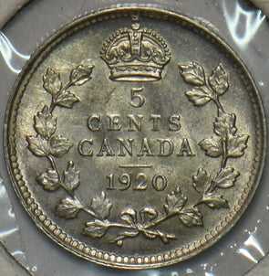 Canada 1920 5 Cents UNC 297506 combine shipping