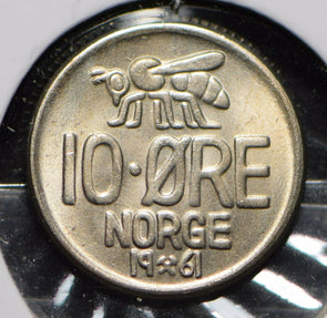 Norway 1961 10 Ore Honey Bee animal  900313 combine shipping