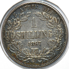 South Africa 1897 Shilling 294369 combine shipping