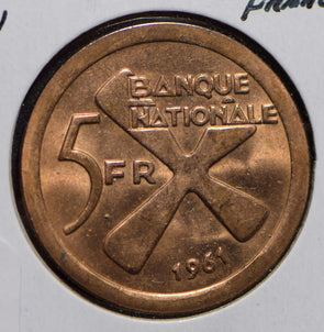 Katanga 1961 5 Francs  292047 combine shipping