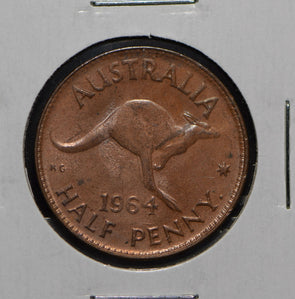 Australia 1964 1/2 Half Penny  900014 combine shipping