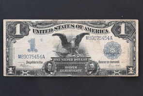 US 1899 $1 FINE Silver Certificates Large Size Black Eagle Speelman-White FR 236