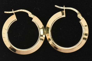 18K Gold Earrings 2.18g 0.75*0.75inch RG0074