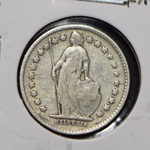 Switzerland 1908 1/2 Franc  900750 combine shipping