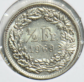 Switzerland 1969 1/2 Franc 240588 combine shipping