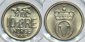 Norway 1962 10 Ore Bee 904818 combine shipping