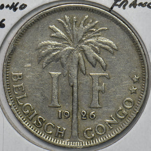 Belgium Congo 1926 Franc 195852 combine shipping