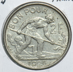 Luxembourg 1924 2 Francs 198814 combine shipping