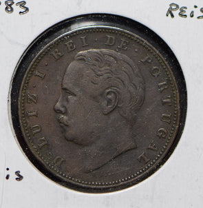 Portugal 1883 10 Reis  150309 combine shipping