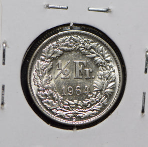 Swiss Cantons 1964 1/2 Francs  292249 combine shipping