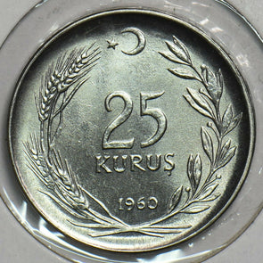 Turkey 1960 25 Kurush BU 491344 combine shipping