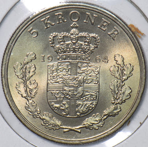 Denmark 1964 5 Kroner 295812 combine shipping
