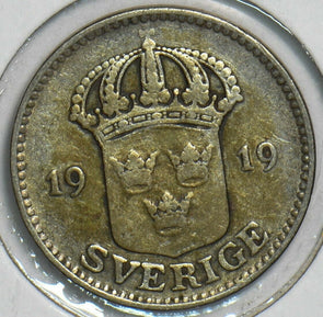 Sweden 1919 25 Ore 152929 combine shipping