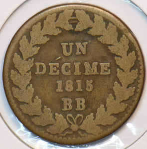 France 1815 BB Decime 195424 combine shipping