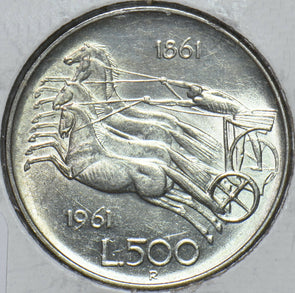 Italy 1961 500 Lira Horse animal 294981 combine shipping