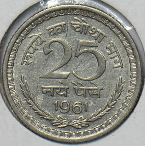 Republic India 1961 25 Naye Paise 903195 combine shipping