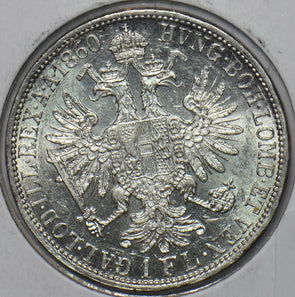 Austria 1860 Florin Eagle animal 296122 combine shipping