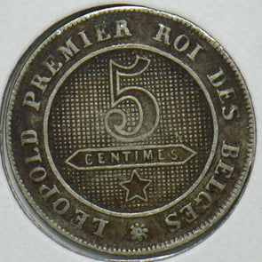 Belgium 1862 5 Centimes Lion animal 151930 combine shipping