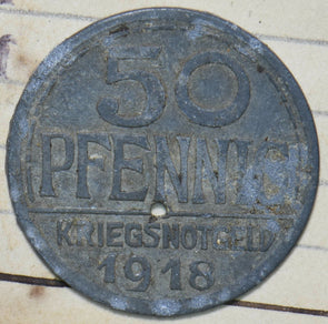 Germany 1918 50 Pfennig Offenburg 293099 combine shipping