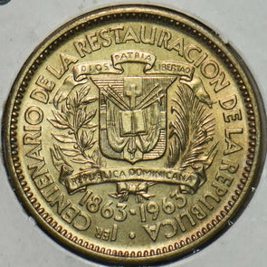 Dominican Republic 1963 5 Centavos BU 196484 combine shipping