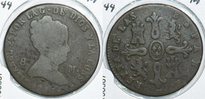 Spain 1844 8 Maravedis 198587 combine shipping
