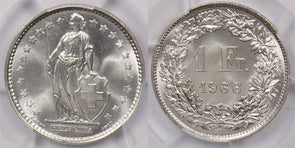 Switzerland 1966 B Franc PCGS MS 66 PI0209 combine shipping