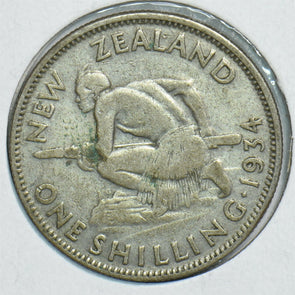 New Zealand 1934 Shilling 197895 combine shipping