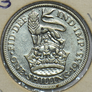 Great Britain 1933 Shilling Lion animal 197386 combine shipping